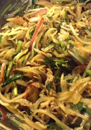 手軽にお野菜、酢豚風炒め物-レシピのメイン写真