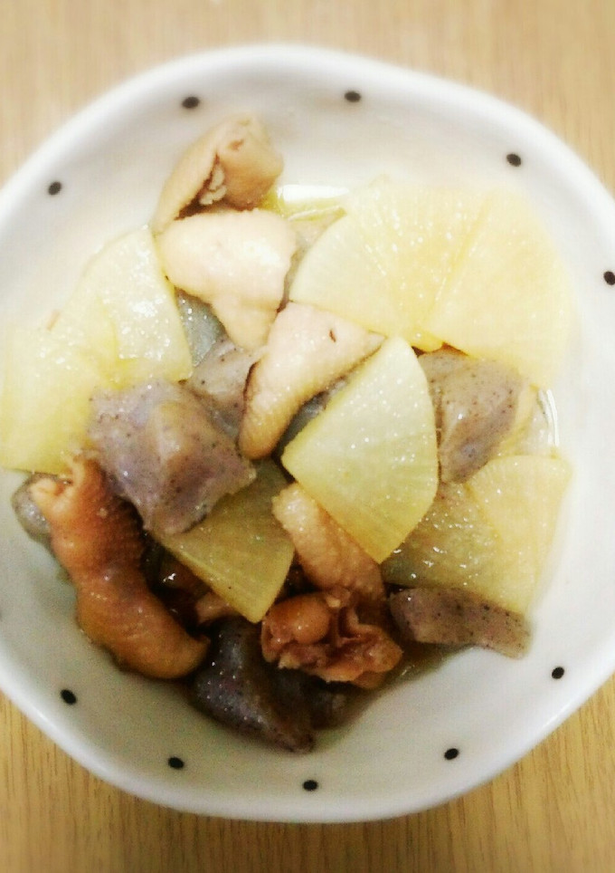 鶏皮と大根・こんにゃくの煮物-レシピのメイン写真