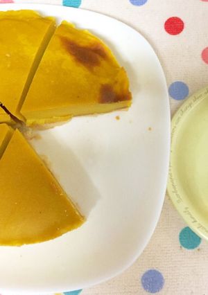 卵なし！かぼちゃと豆腐のプリン風ケーキ♪-レシピのメイン写真