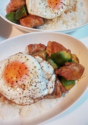 とろけるアボカド&鶏肉～目玉をのせて～-レシピのメイン写真