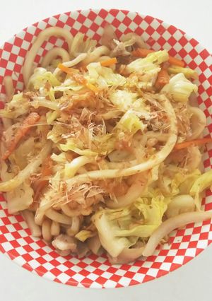ズボラな蒸し焼きうどん-レシピのメイン写真