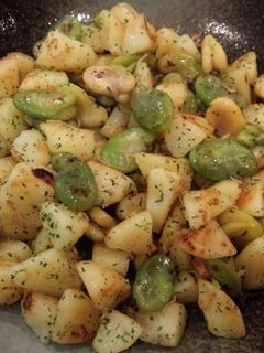 カリうま!そら豆とジャガイモのじゃこ炒め-レシピのメイン写真