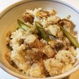 今が旬!アスパラとアサリの炊き込みご飯