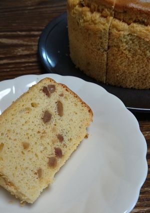 マロングラッセシフォンケーキ-レシピのメイン写真