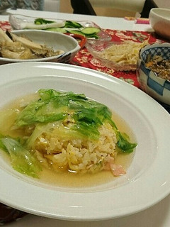 レタスのあんかけ(炒飯、やきそばに)-レシピのメイン写真
