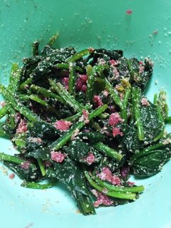 ほうれん草の梅肉和え-レシピのメイン写真