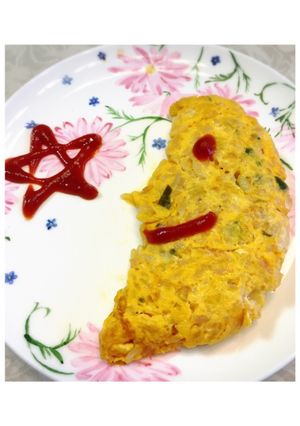 簡単！まぜまぜオムライス(^^♪-レシピのメイン写真