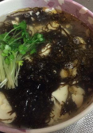 太もずくとお豆腐の塩汁-レシピのメイン写真