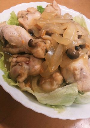 鶏肉手羽元のオレンジジュース煮風-レシピのメイン写真