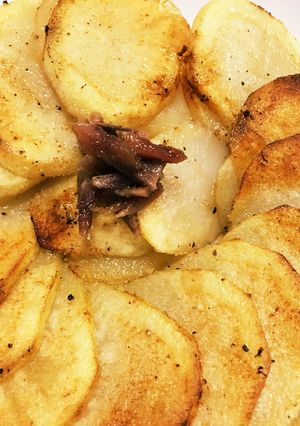 スキレットでハッセルバックポテト-レシピのメイン写真