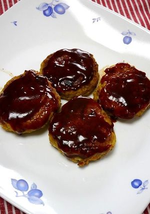 簡単！パンプキンポークハンバーグ-レシピのメイン写真
