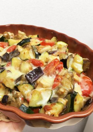 きのこと夏野菜のとろ〜りチーズ焼-レシピのメイン写真