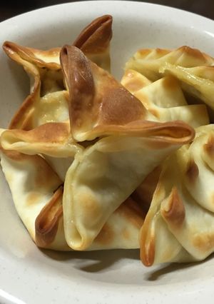 余った椎茸の軸と餃子の皮でプチチーズ揚げ-レシピのメイン写真