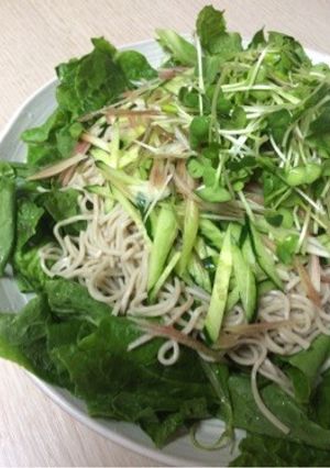 簡単5分でできちゃう！そばサラダ-レシピのメイン写真