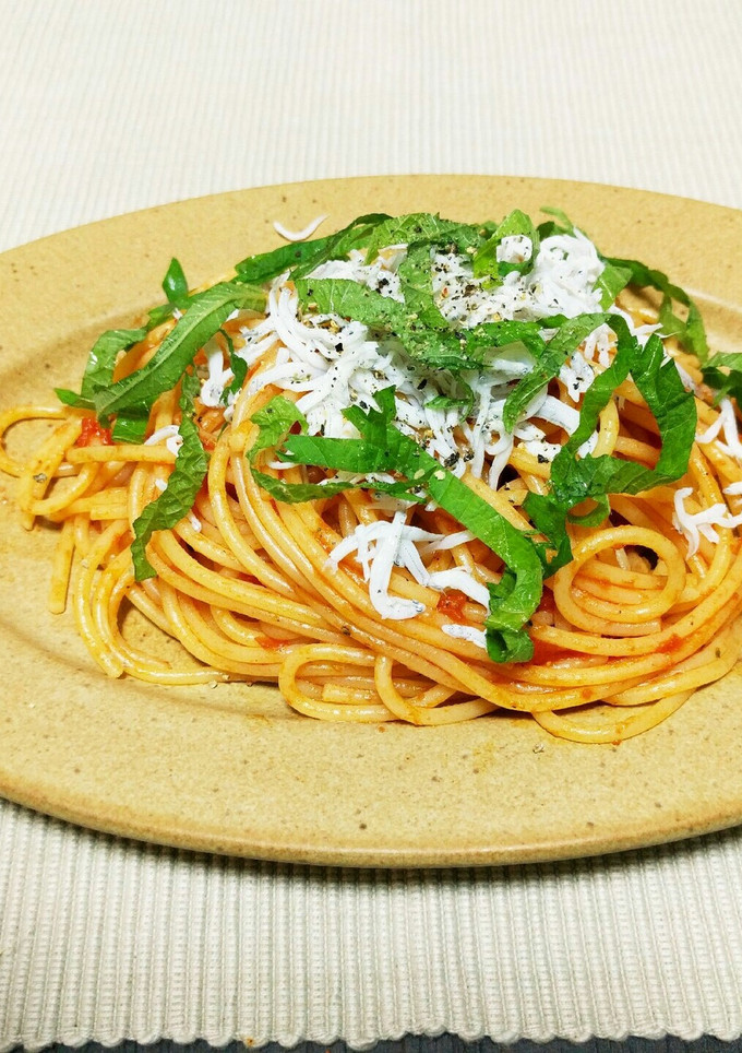 しらすとトマトの簡単和風パスタ-レシピのメイン写真