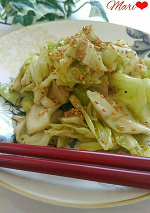 ハイおまち♪さっぱりやみつき！梅キャベツ-レシピのメイン写真