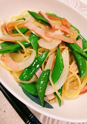 早ウマ☆スナップえんどうのゆず胡椒パスタ-レシピのメイン写真