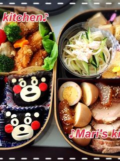 くまモン☆おにぎりin運動会☆キャラ弁-レシピのメイン写真