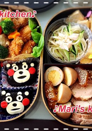 くまモン☆おにぎりin運動会☆キャラ弁-レシピのメイン写真