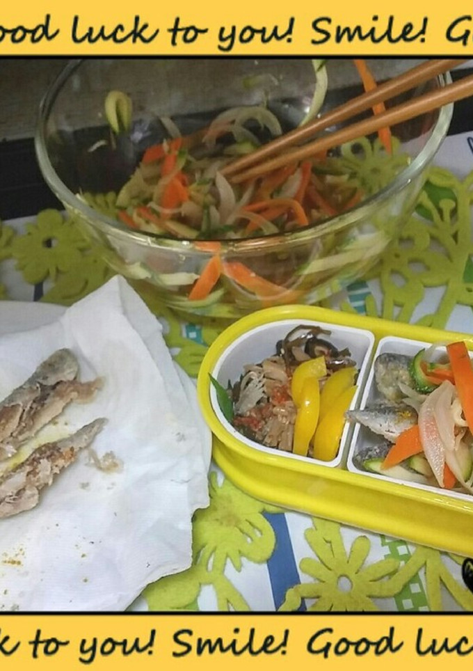 豆鯵のカレー風味♦南蛮漬け >゜)))彡-レシピのメイン写真