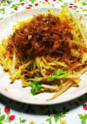 ふわふわ玉子どうふいり、塩やきそば-レシピのメイン写真