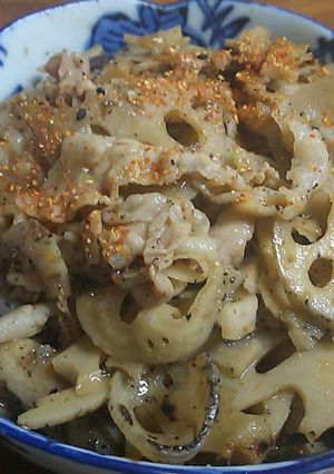 焼き肉タレ味のレンコンきんぴら-レシピのメイン写真