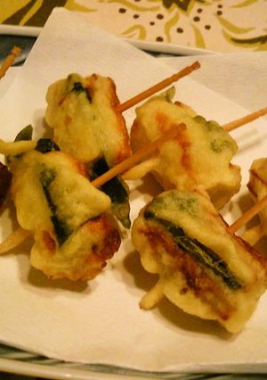 南高梅とえごまの竹輪はさみ揚げ-レシピのメイン写真