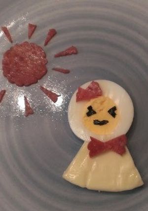 6Pチーズで!明日はれてるてるPちゃん-レシピのメイン写真