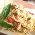 レストランの味☆鶏のバジルクリームパスタ