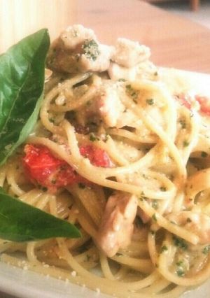 レストランの味☆鶏のバジルクリームパスタ-レシピのメイン写真