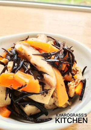 ご飯がススム！ひじきと高野豆腐の煮物☆-レシピのメイン写真