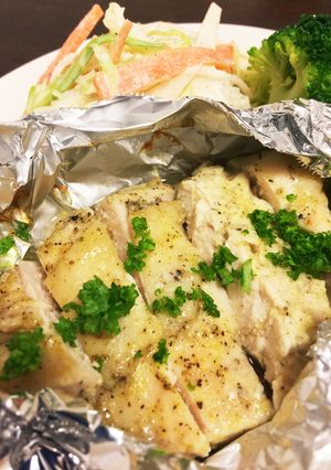 鶏胸肉の柔らかホイル焼き-レシピのメイン写真