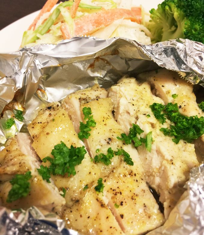 鶏胸肉の柔らかホイル焼き-レシピのメイン写真
