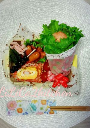 【美レシピ】キャラ弁→おにぎりのブーケ-レシピのメイン写真