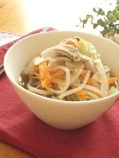 さっぱり梅味♪野菜たっぷり食べるスープ-レシピのメイン写真