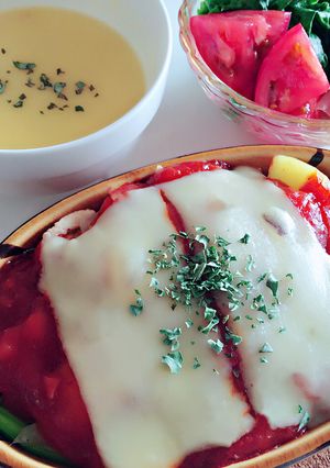 簡単♬お家カフェ♬ヘルシーポテトグラタン-レシピのメイン写真