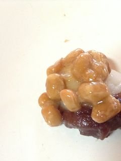 納豆&団子(つぶあん)-レシピのメイン写真