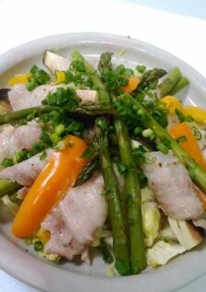 夏野菜のチンする肉巻き♪-レシピのメイン写真