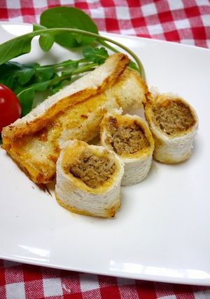 マキマキトースト(エッグハンバーグ)-レシピのメイン写真