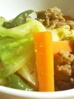 ご飯に合う♪豚肉とキャベツの味噌炒め-レシピのメイン写真