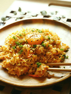 m火を使わない納豆キムチチャーハン-レシピのメイン写真