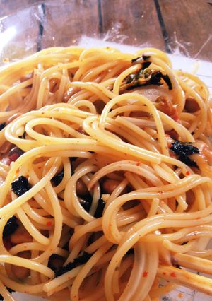 簡単納豆キムチパスタ-レシピのメイン写真