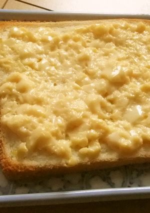 卵豆腐でトースト-レシピのメイン写真