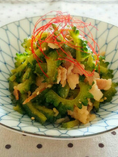 疲労回復♪ゴーヤ&豚肉の甘味噌炒め♡-レシピのメイン写真