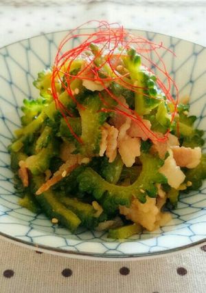 疲労回復♪ゴーヤ&豚肉の甘味噌炒め♡-レシピのメイン写真