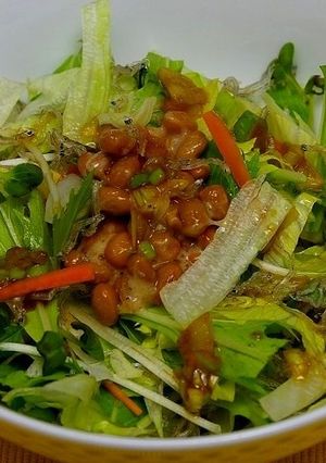 レタスと納豆のサラダ-レシピのメイン写真