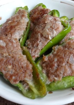 マヨネーズ入り☆ピーマンの肉詰め-レシピのメイン写真