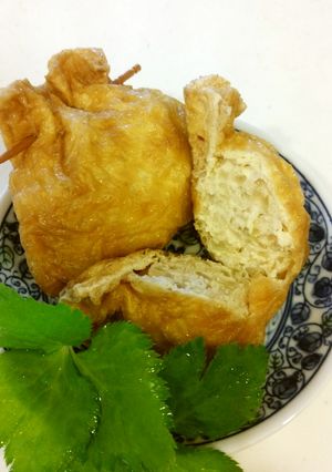 鶏ひき肉の巾着煮-レシピのメイン写真