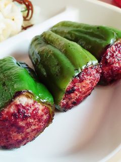 ピーマンの肉詰め煮-レシピのメイン写真