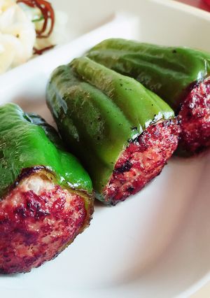 ピーマンの肉詰め煮-レシピのメイン写真